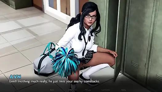 Timestamps: Lost Love - Nerdy College Girl with Glasses Loves to Flash Her Tight Pussy