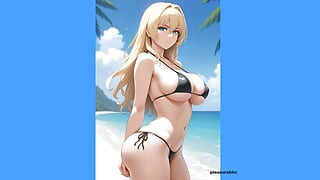 Cartoon Pics - Blonde in Bikini looking sexy