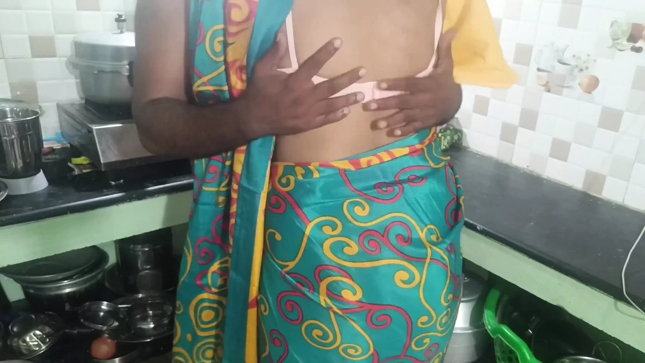 New Married Couples Make a Day Special in Kitchen