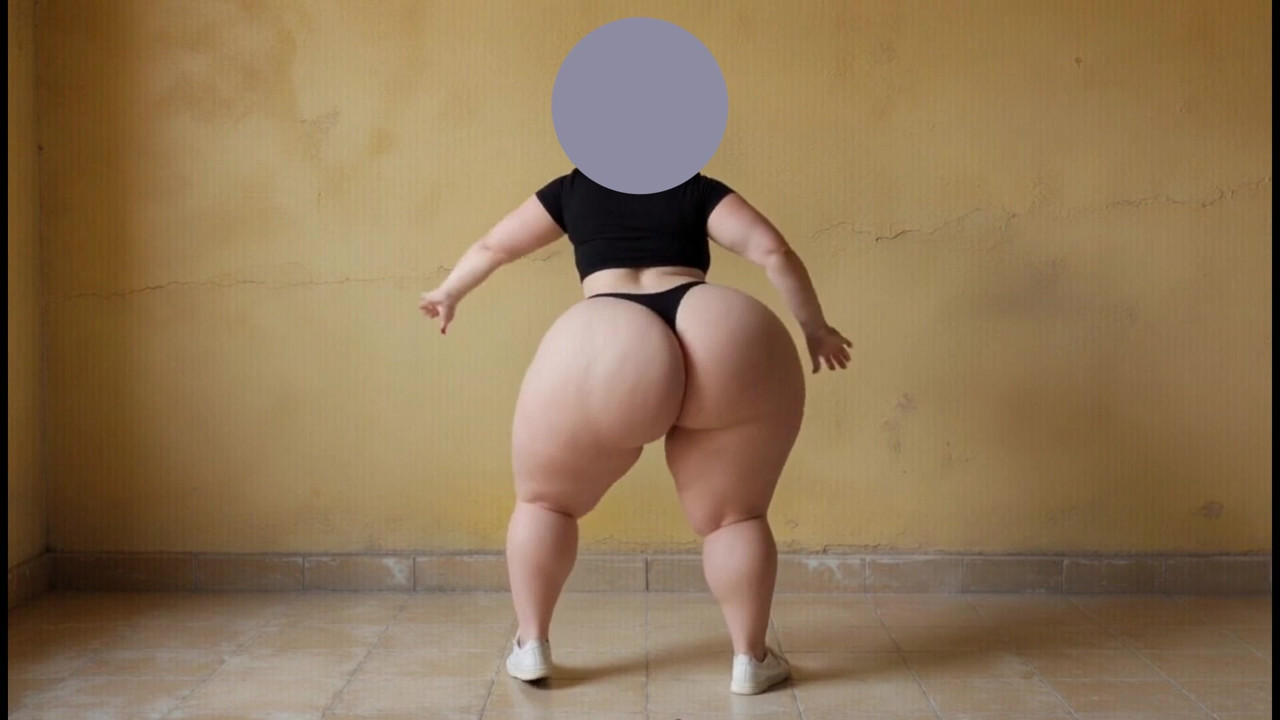 Big ass femboy, big ass boy moves his ass