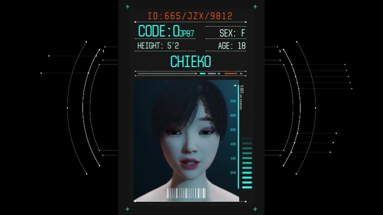 96 Willkommen bei Nexus-3: Tokyo Mode – Neonnächte mit Chieko –, Cowgirl-Pose,