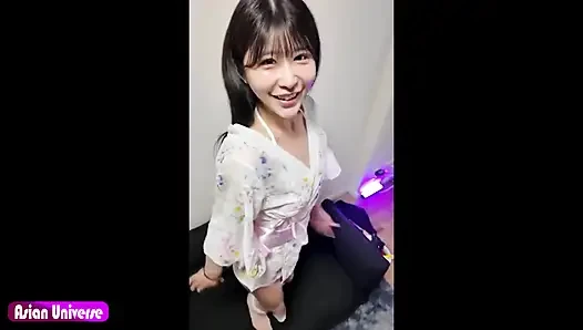 Стройная хостесса летом Yukata делится тайной и незабываемой приватной встречей