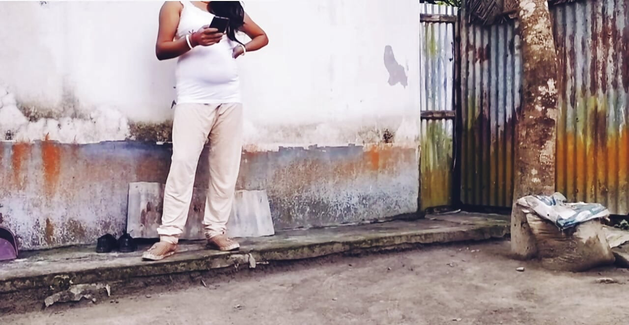 My Hot Bhabi Call me outside for My Bick cock Sucking and fucking hardly in doggy style.
