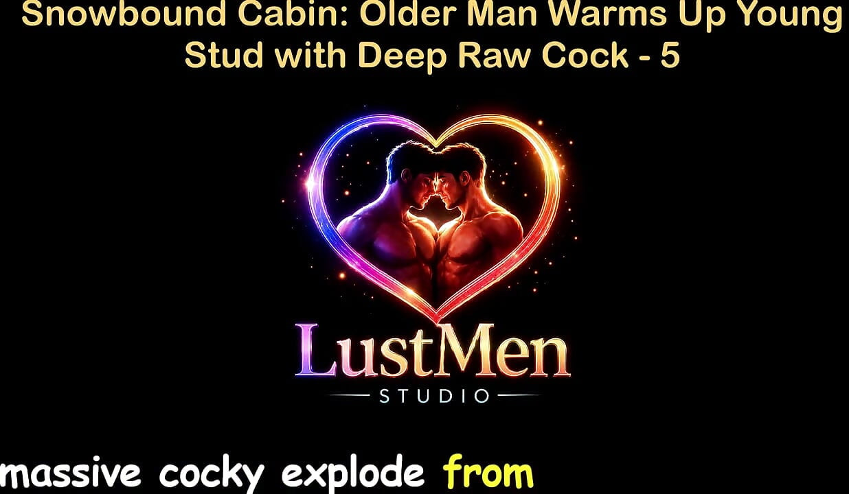 English Audio Gay Sex Story - Snowbound Cabin Older Man Warms up Young Stud with Deep Raw Cock - Part 5