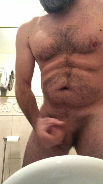 Quick Bathroom Masturbation
