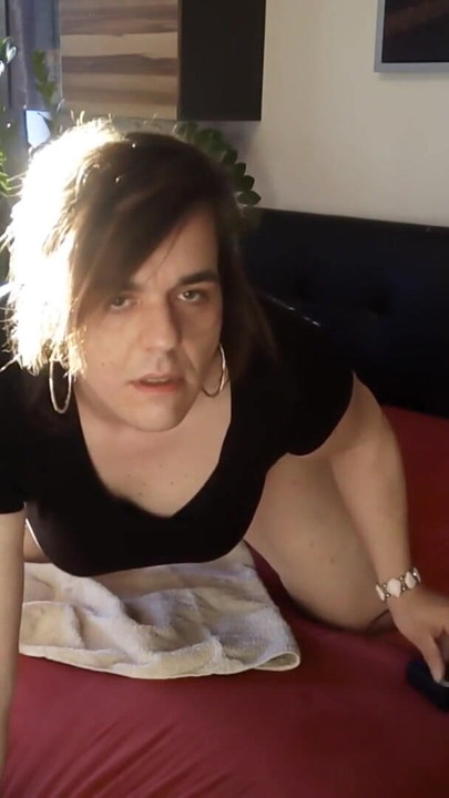 Spectacular moment from "German Crossdresser: Dildo + fucking machine = orgasm"