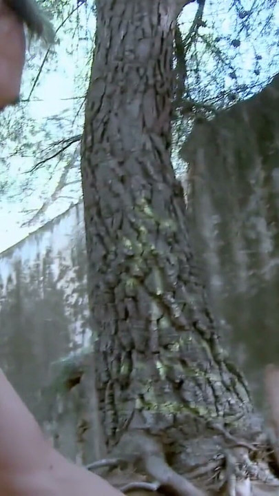 Halloween threesome in the woods with busty spanish milf Gina Snake | Clip 3