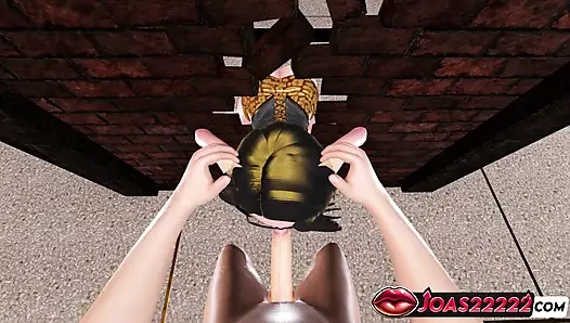 Fianna Big Tits 3D Hentai - Handjob Service, Frenulum Licking, Glory Hole Cumshot