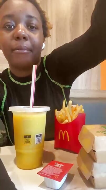 Public McDonald's Mukbang
