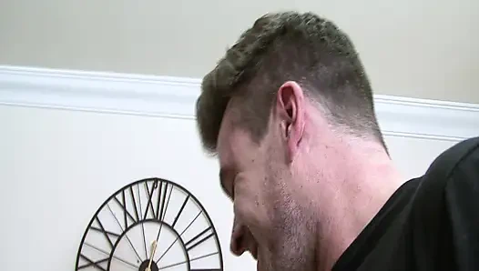 Tattooed Brunette Gets Fingered on the Couch and Cums Hard