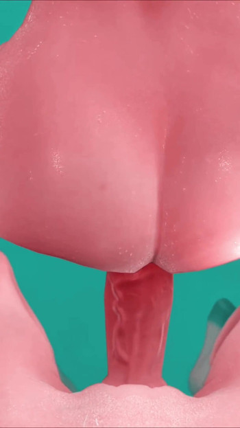 Stunning moment from "Blondes and psychedelic sex (Part 6) Remastered - Animation"