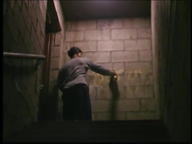 Horny stud fucks white boys face in a dark alley
