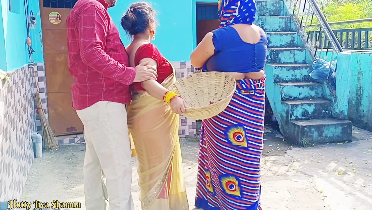 Desi Family Threesome Sex, Step Son In Law Sex With His Step Mother In Law And Wife