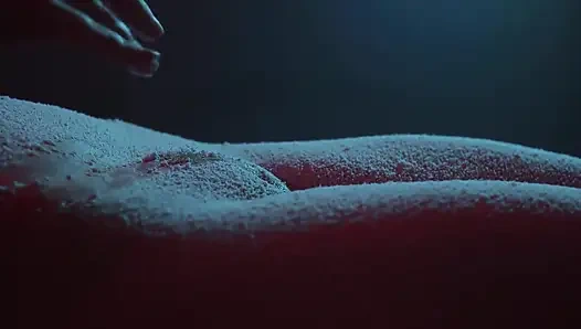 Snow Falling on My Tits and Pussy - Softcore Christmas Tease Closeup