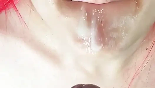 She Loves to Be Fed with Delicious Cum