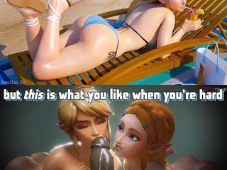 Blacked waifu - Zelda and Link showing u what you love
