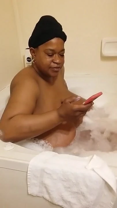 My lady soaking