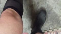 rubber boots and socks masturbating