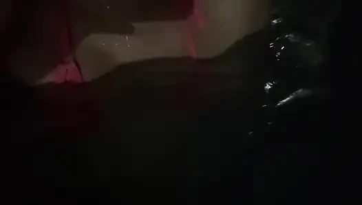Artemisia Love Sexy Micro Bikini in the Jacuzzi Late at Night