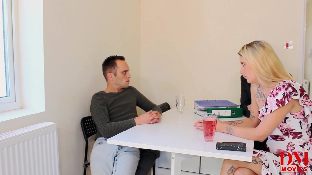 Horny blonde takes two good cocks