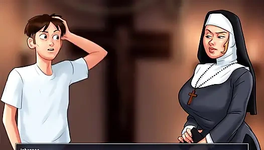 SummerTime Saga - Йоханнес играл с киской Евы, и она сделала ему дрочку