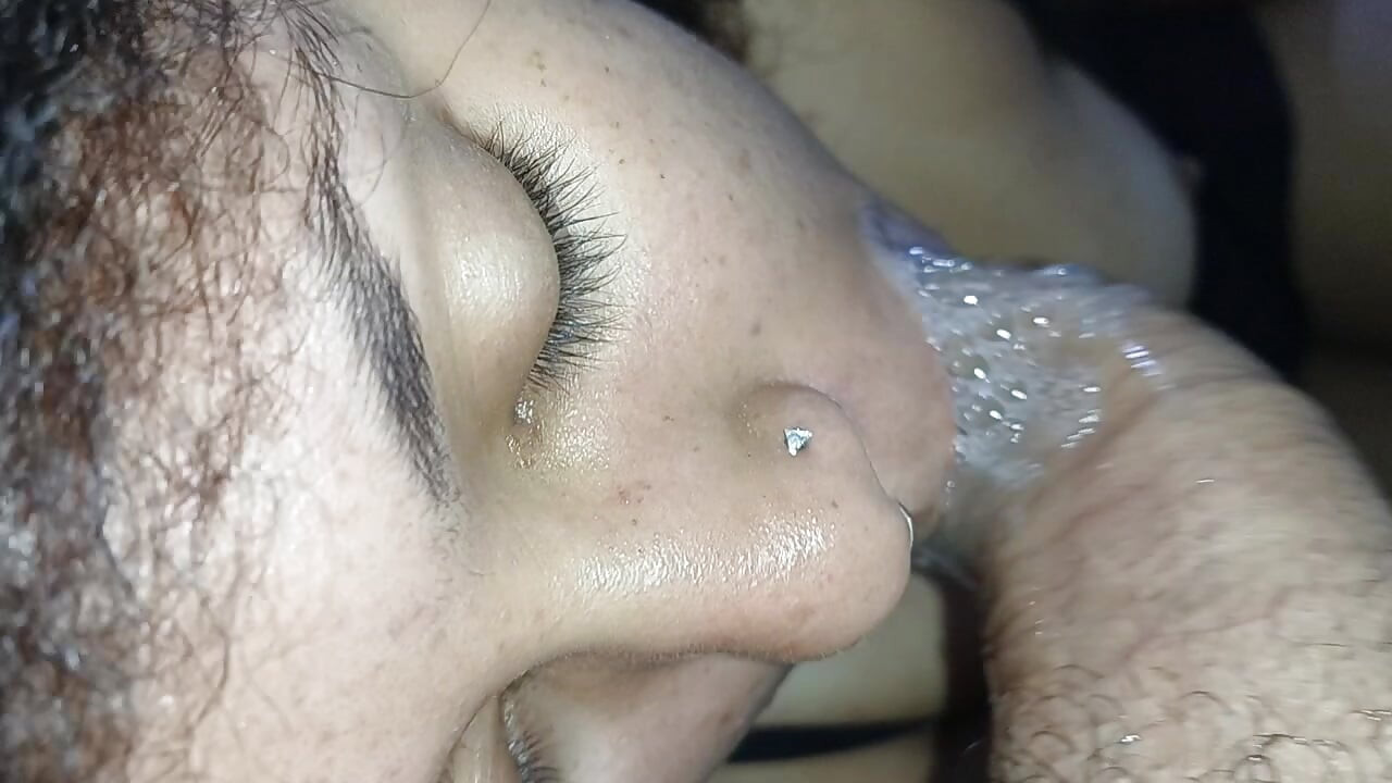 DELICIOUS CREAMPIE ON THE BEAUTIFUL FACE OF THIS GREEDY SLUT