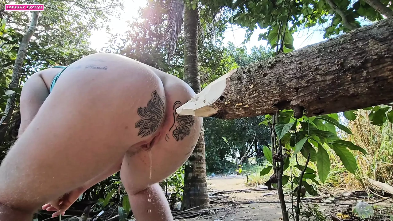 当我在灌木丛里撒尿时，我认真地想着把那个日志插进我的菊花