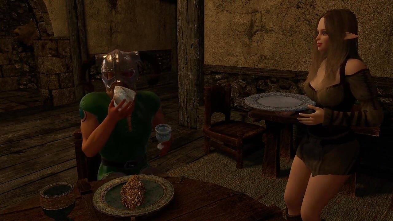 Dragonborn Pounding a Tavern Girl - Skyrim Parody