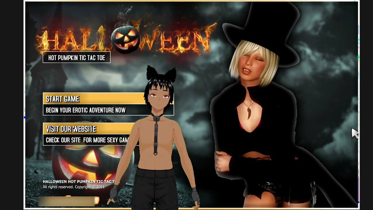 Halloween Hot Pumpkin Tic Tac Toe - This game is the worst.