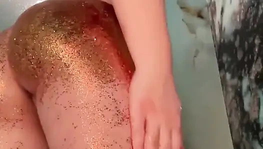 Awesome Show in the Shower with Glitter.