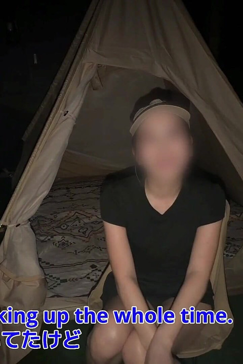 Creampie Sex with My Female Friend While Camping My First Love Finally Comes True and I Cum Inside Her()
