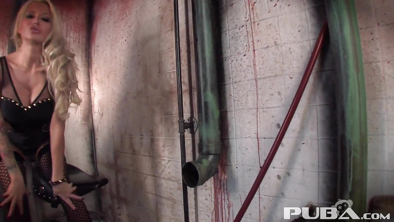 Big boobed Helly plays with herself in the boiler room