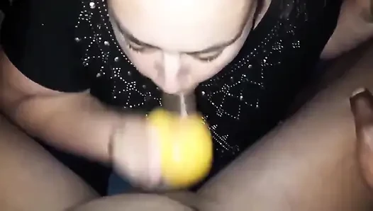 Bbbwbootyful giving BBC Nata4sex blowjob with grapefruit