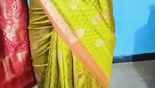 Wear saree and do fune