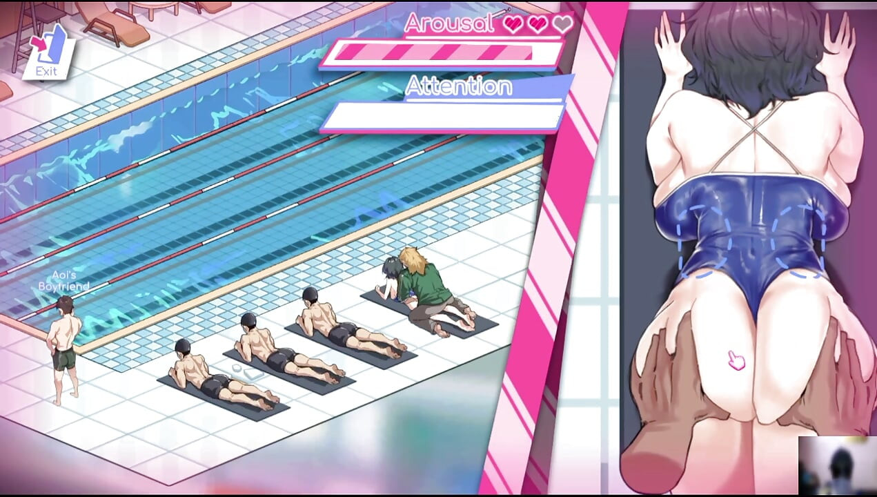 Ep-1 lifeguard holic! NTR Hentai game gameplay! I got a swimming pool and there are many hot girls!