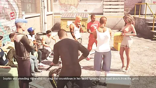 AWAM - Sophia got fucked by bbc in the alley