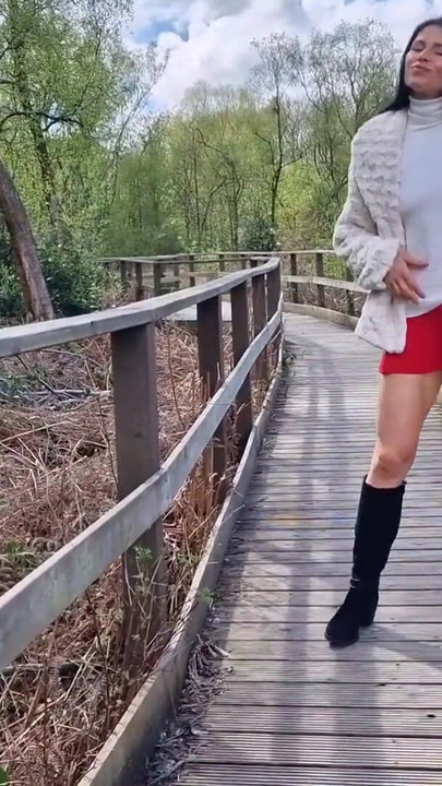 Unforgettable moment from "Nicky Brill no panties in public park and peeing"