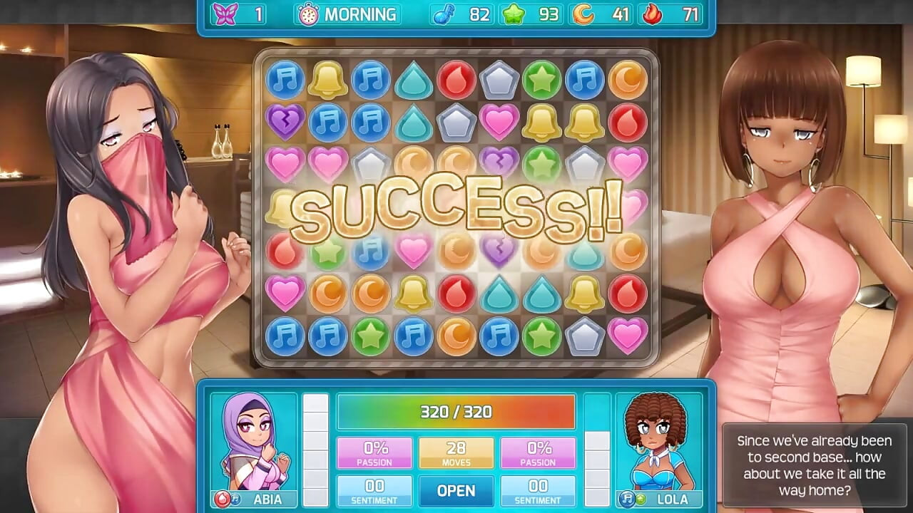 Huniepop 2 - kencan ganda - bagian 6 cewek sange dengan lingerie seksi oleh loveskysan