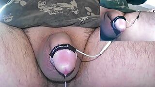 30 minutes of pure pleasure e-stim with a lot of wetness and a massive cumshot