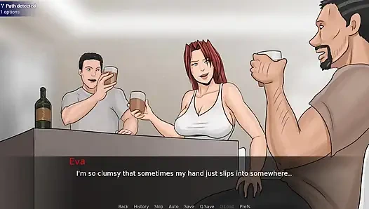 Ekstasi Eva #10 si cewek hot rambut merah selingkuh dari pacar sama ayah tirinya