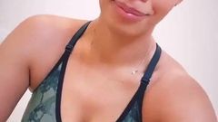 Rochelle Humes sweaty with great cleavage