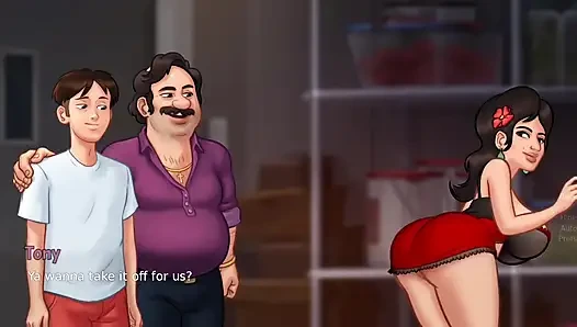 Man hires Anon to fuck his wife part 1 - summer time saga gameplay