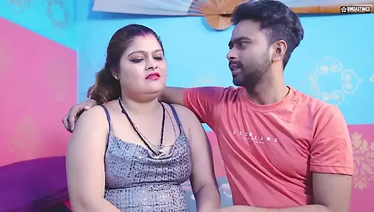 Desi Bold & Horny Step Mom shares Bed with Her Two Step Sons at Same Time  Threesome  ( Hindi Audio )