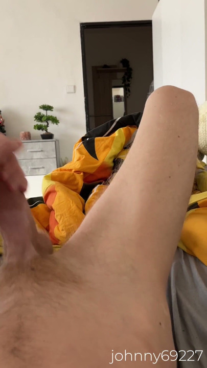 Woke up horny and with a boner, morning masturbation before I go to school | Clip 1
