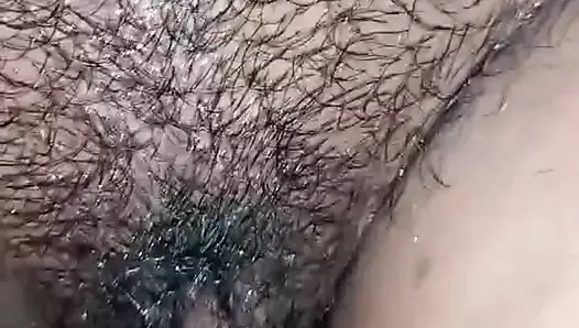 Hot Indian bhabhi bathing and playing with pussy