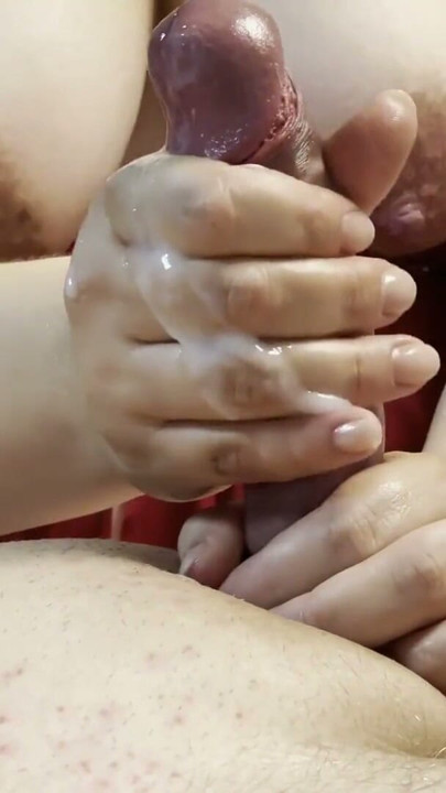 MILF handjob with cock and ball ring | Clip 3