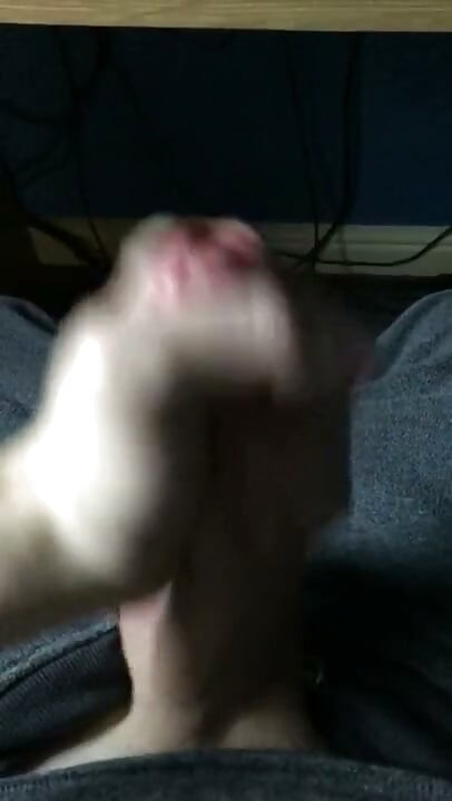Stroking Throbbing Cock Until Cum