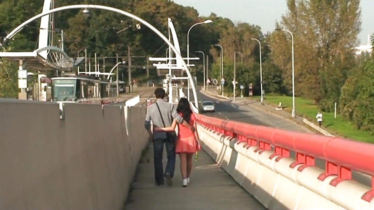 Young girl fucked outside by an old man