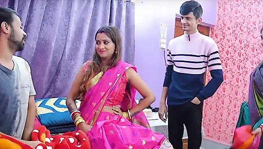 Hintli kadın grup seks yapıyor