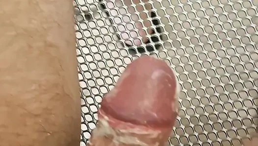 Self bondage with milking machine first try, came twice